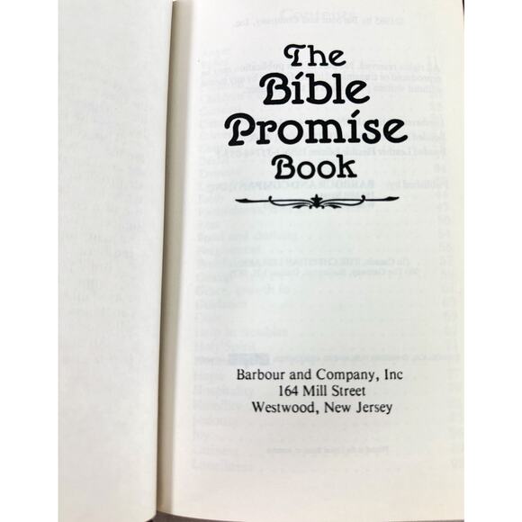 1985 The Bible Promise Book – Barbour Leatherette Pocket Edition Gold Gilt Edges - Picture 7 of 16